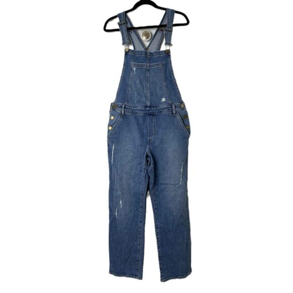 Articles Of Society Overalls Womens Size Medium Blue Denim Distressed